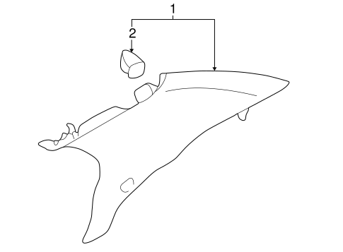 Lancer INTERIOR TRIM - QUARTER PANELS