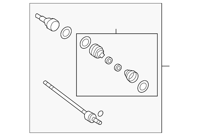 7T4Z-4K139-A AXLE ASSY, LEFT