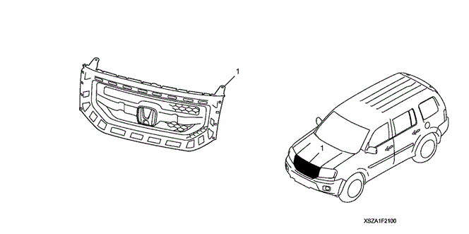 ACCESSORIES/GRILLE for 2010 Honda PILOT #1