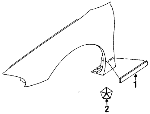 Avenger EXTERIOR TRIM - FENDER