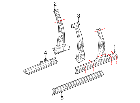 xB CENTER PILLAR & ROCKER