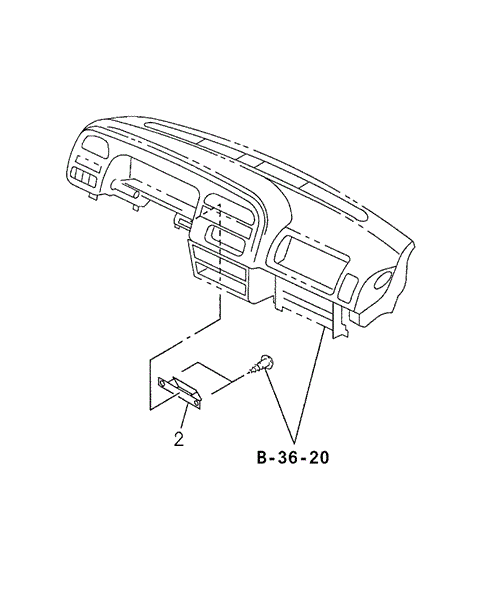 INTERIOR / BUMPER/INSTRUMENT UNDERCOVER for 1998 Acura SLX #1