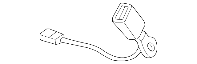 7000B203 Деталь BUCKLE END, RIGHT