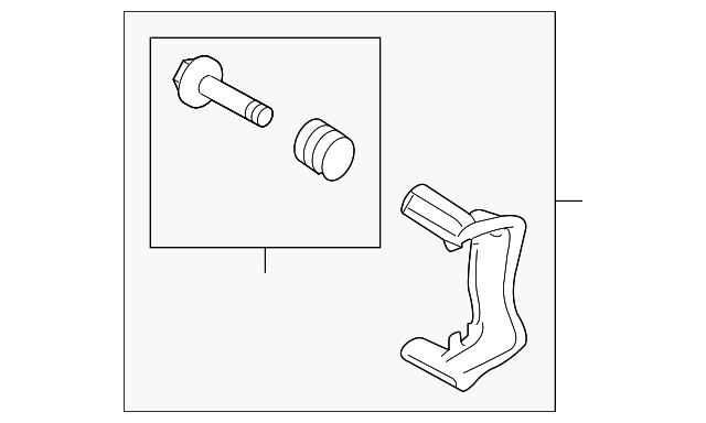 5QM-615-425 CALIPER MOUNT, LEFT