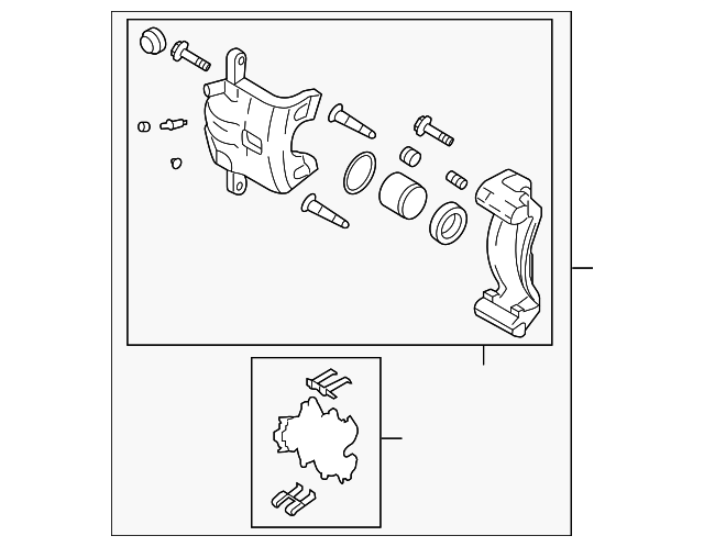 58210-4C000 Деталь CALIPER ASSY, LEFT