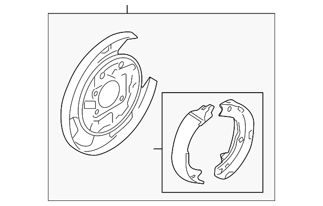 58250-2T100 Деталь PARKING BRAKE, LEFT