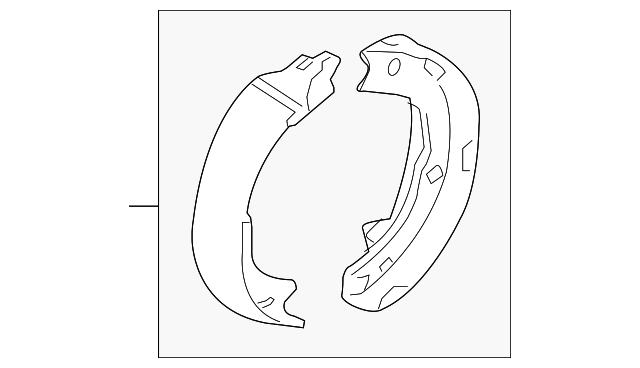 58305-2TA00 Деталь PARK BRAKE SHOES