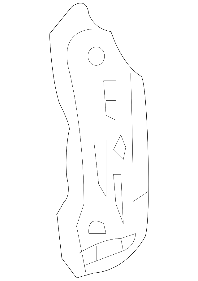 53202-52909 Деталь SIDE SUPPORT, RIGHT