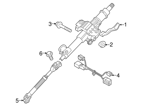 Sonata STEERING COLUMN ASSEMBLY