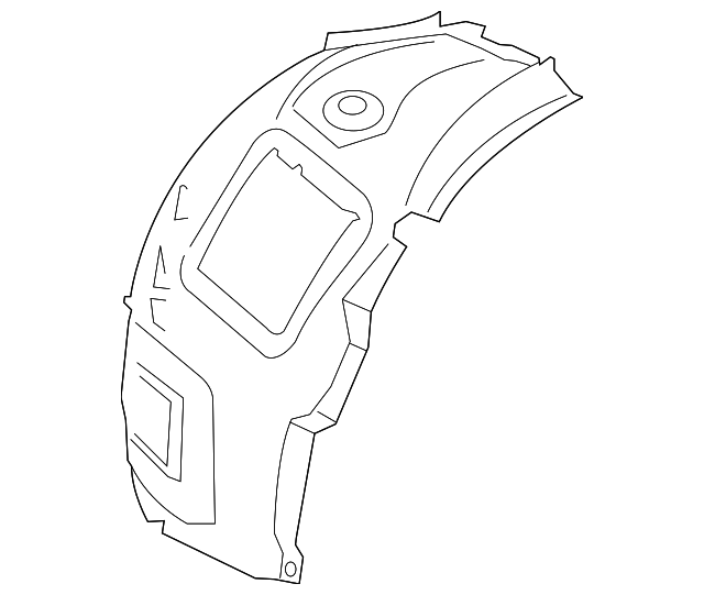 51-71-7-288-909 Деталь FT FENDER LINER, LEFT