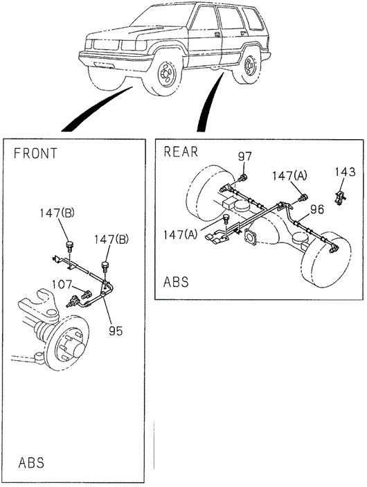 SLX MASTER CYLINDER BRAKE LINE