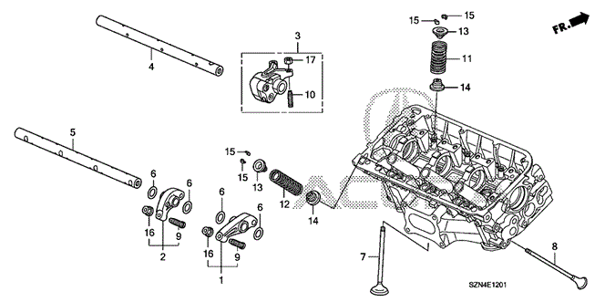 ENGINE/VALVE - ROCKER ARM (RR.) for 2013 Acura ZDX #1