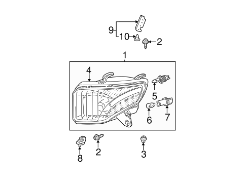 RAV4 BULBS - CHASSIS 2