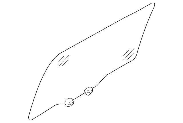 83410-4D000 Деталь DOOR GLASS, LEFT