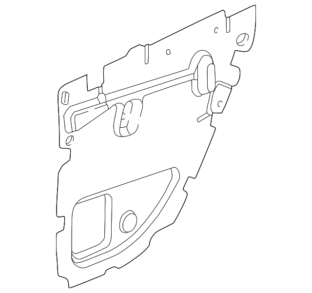 5152062AC Деталь WATER DEFLECTOR, RIGHT