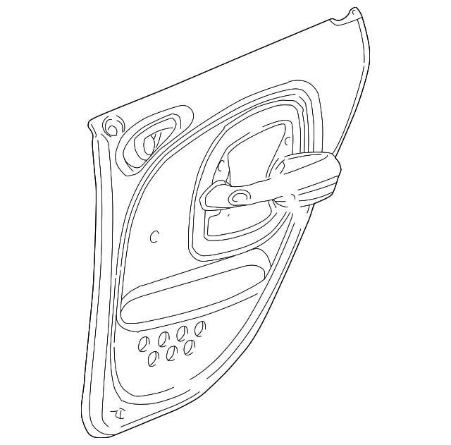 1ES861DAAB Деталь DOOR TRIM PANEL, RIGHT