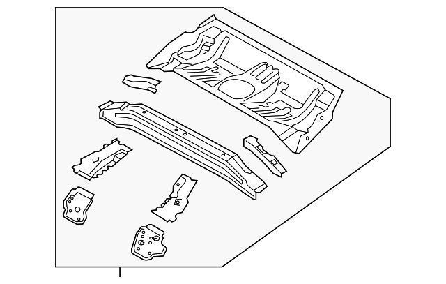 65510-A7200 Деталь REAR FLOOR PAN