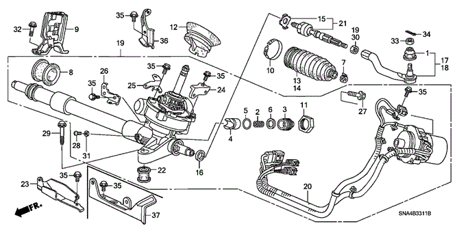 CIVIC SEDAN P.S. GEAR BOX (EPS)