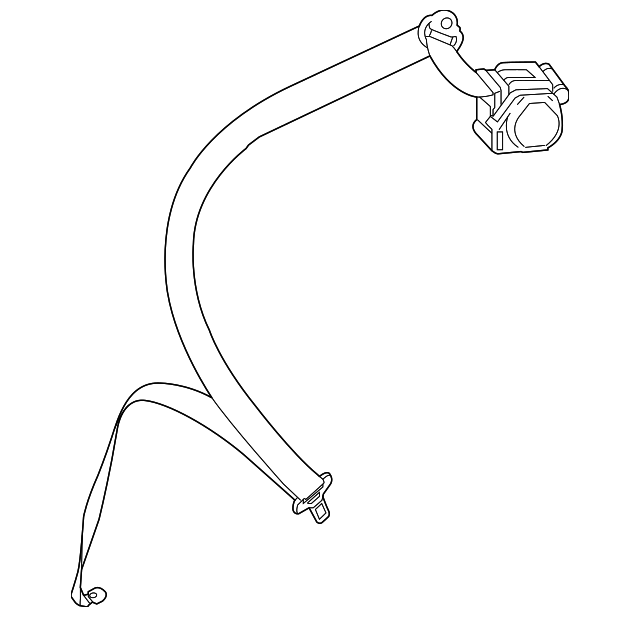 117-860-06-85-3D53 Деталь OUTER BELT ASSY, RIGHT