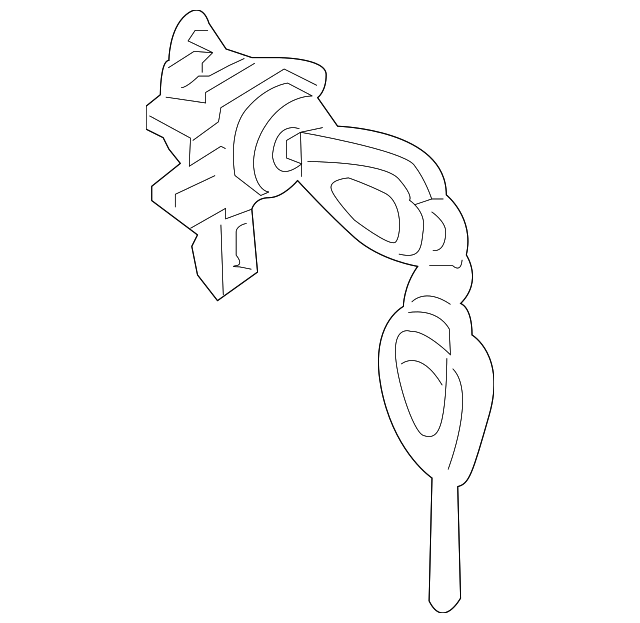 57491XA02A Деталь CYL & KEYS, LEFT