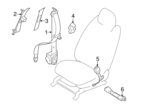 CX-9 FRONT SEAT BELTS