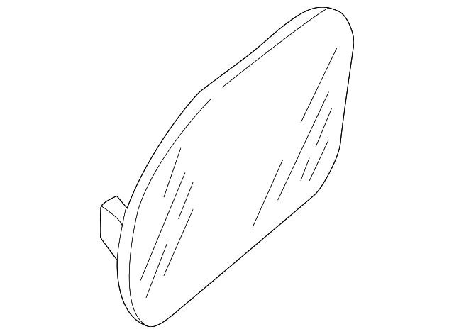 8N0-857-536-T MIRROR GLASS, RIGHT