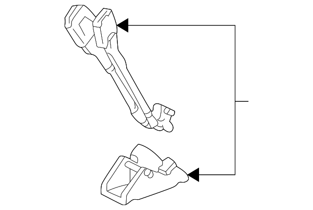 1L5Z-3560045-AAA Деталь BUCKLE END, LEFT