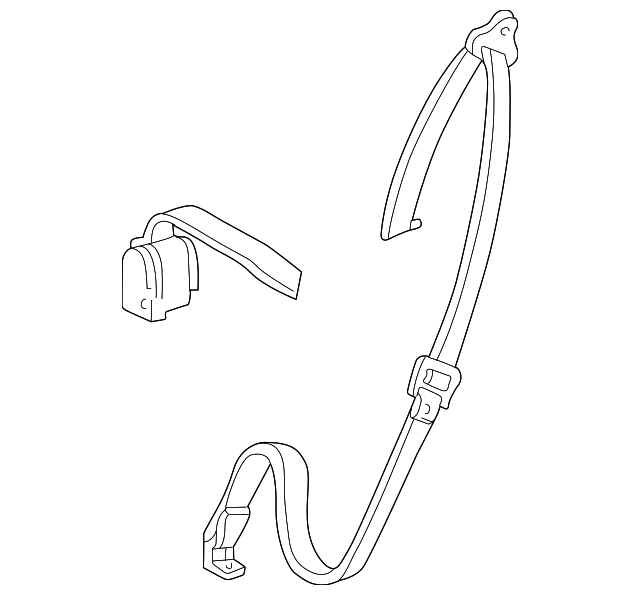 XL2Z-78611B69-AAA Деталь SEAT BELT ASSY, LEFT