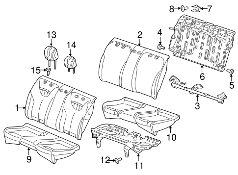 Dart REAR SEAT COMPONENTS 4