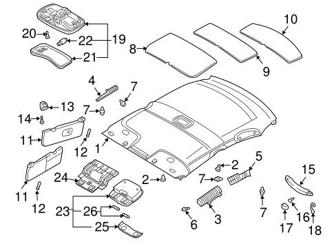 Rio INTERIOR TRIM - ROOF