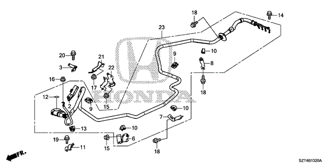 ELECTRICAL / EXHAUST / HEATER / FUEL/IMA MAIN CABLE - STAY for 2011 Honda CR-Z #1