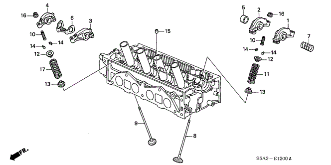 ENGINE/VALVE - ROCKER ARM (SOHC) for 2003 Honda CIVIC SEDAN #1