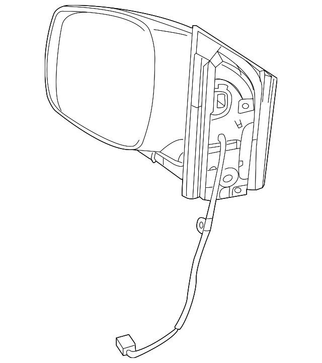 7B0-857-502-AL-XU0 Деталь MIRROR ASSY, RIGHT
