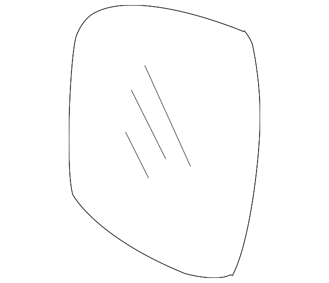 7B0-857-521-C Деталь MIRROR GLASS, LEFT