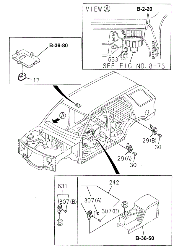 ELECTRICAL / EXHAUST / HEATER / FUEL/SWITCH - RELAY (INSTRUMENT PANEL) (1) for 2002 Honda PASSPORT #1