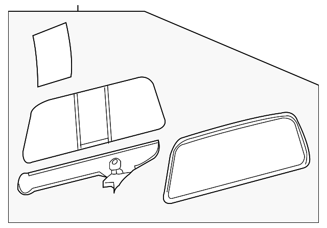 6C3Z-28422B30-AA Деталь BACK GLASS