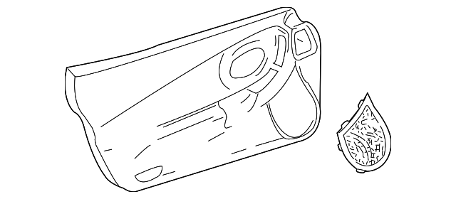 15141521 Деталь DOOR TRIM PANEL, LEFT