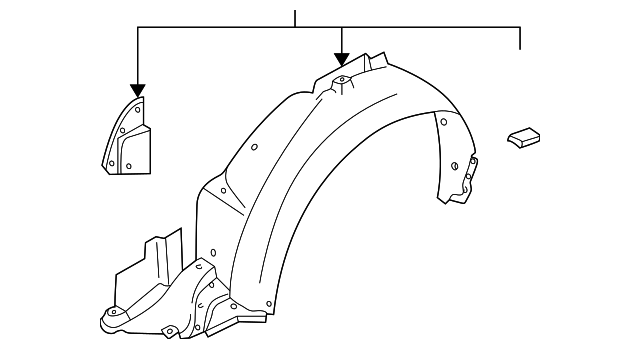 59110FE032 Деталь FENDER LINER, LEFT