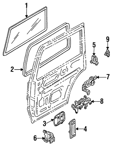 Expo LRV GLASS - REAR DOOR