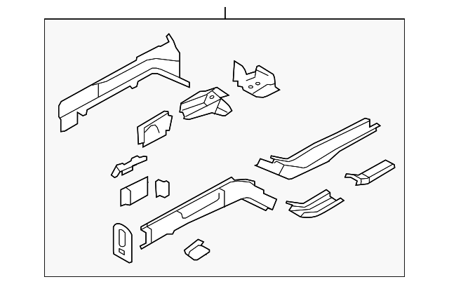 5076005AE Деталь LOWER RAIL ASSY, LEFT