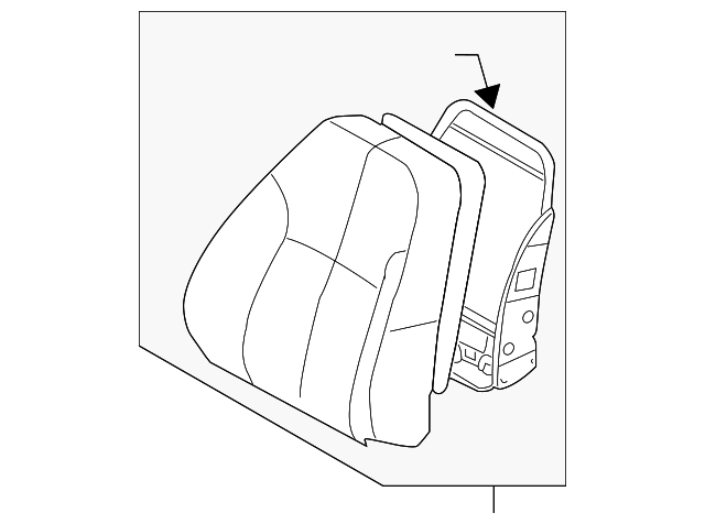 87653-CD070 Деталь SEAT BACK ASSY
