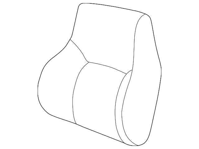 12459193 Деталь SEAT BACK COVER