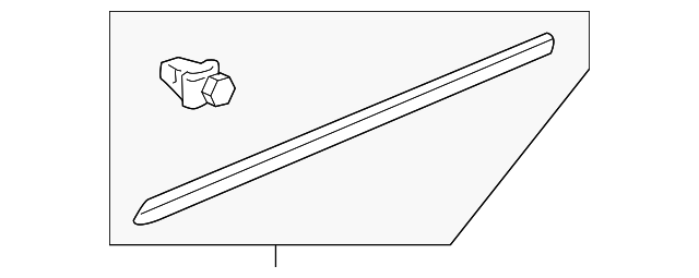 75322-SJA-A01ZM Деталь MOLDING, L. FR. DOOR CENTER *B92P* (NIGH