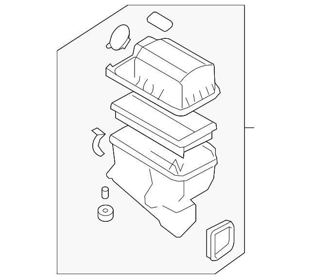 28110-4D200 AIR CLEANER ASSY
