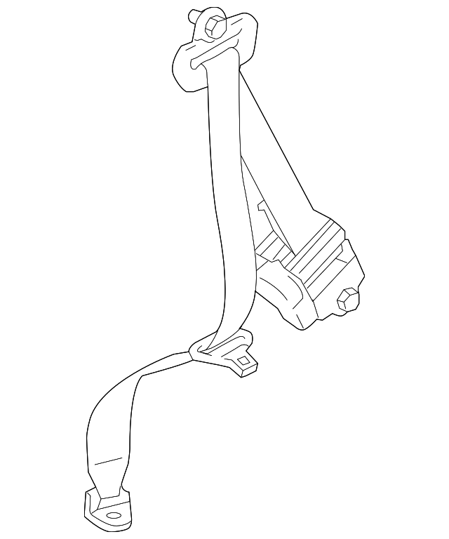D6Y1-57-730-01 Деталь SEAT BELT ASSY, RIGHT
