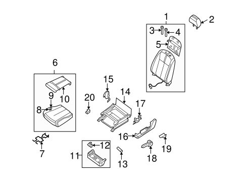 Altima FRONT SEAT COMPONENTS 3