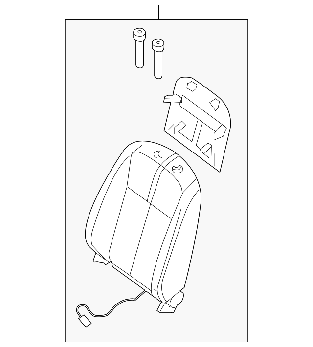 87650-ZN53A Деталь SEAT BACK ASSY