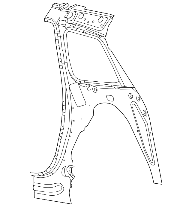 68078799AH Деталь INNER QTR PANEL, LEFT