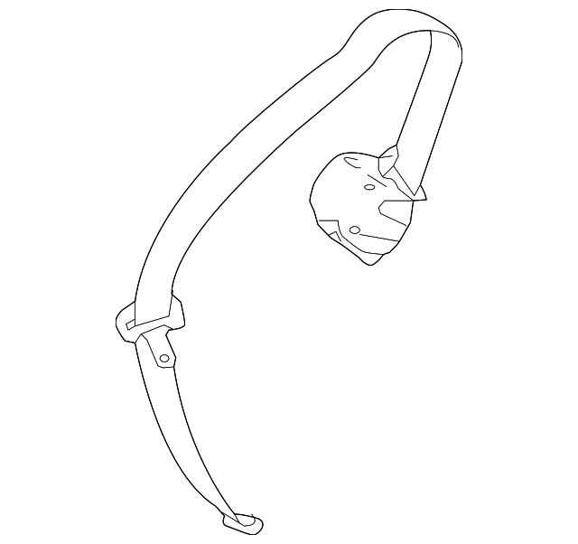 73350-0E090-C1 Деталь CENTER BELT ASSY