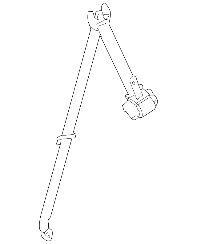 73370-0E070-A0 Деталь BELT & RETRACTOR, LEFT